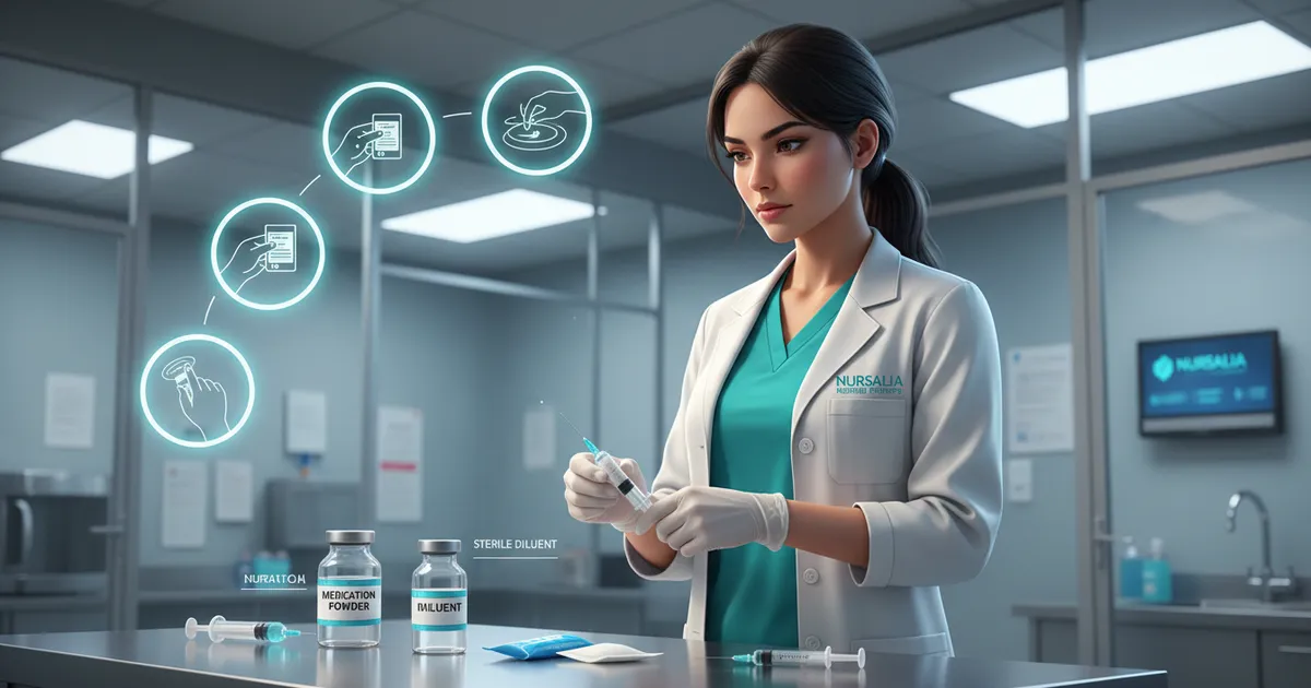 Cómo preparar y diluir un medicamento