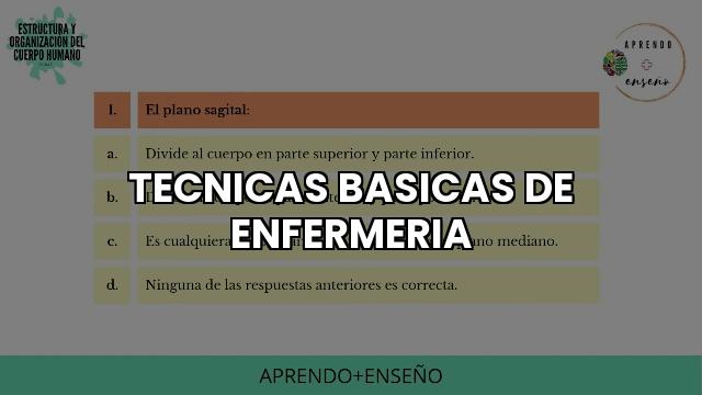 Técnicas Básicas de Enfermería